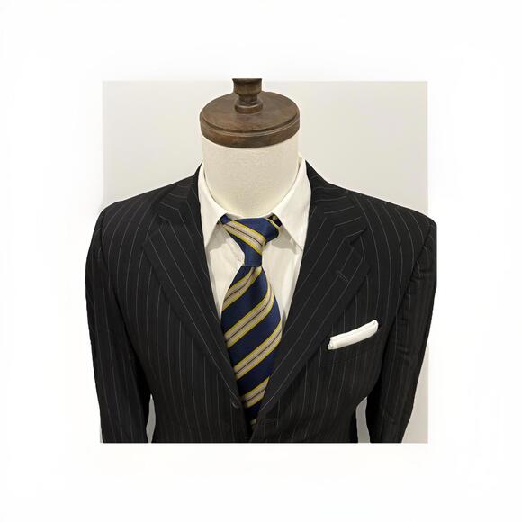 Emporio Armani Other - EMPORIO ARMANI MENS BLAZER IT48/US38 MADE IN ITALY BLACK W PINSTRIPES VGC!